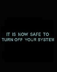 Safe to Shut Off Logo